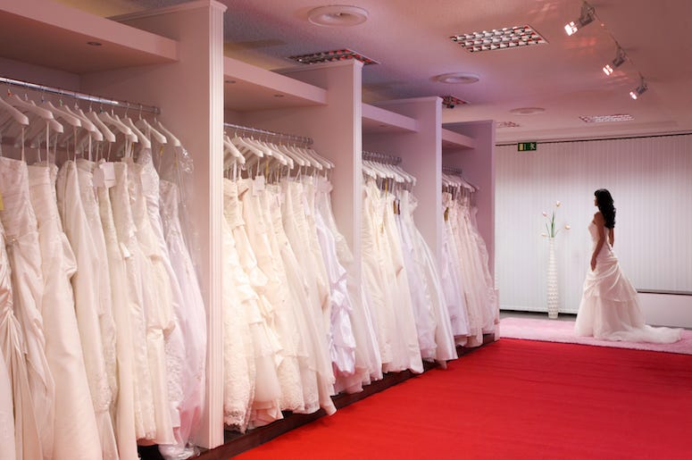 Bridal Shop, Wedding Dress, Bride, Red Floor Bridal Shop, Wedding Dress, Bride, Red Floor
