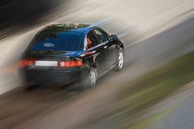 Speeding, Black, Car Speeding, Black, Car
