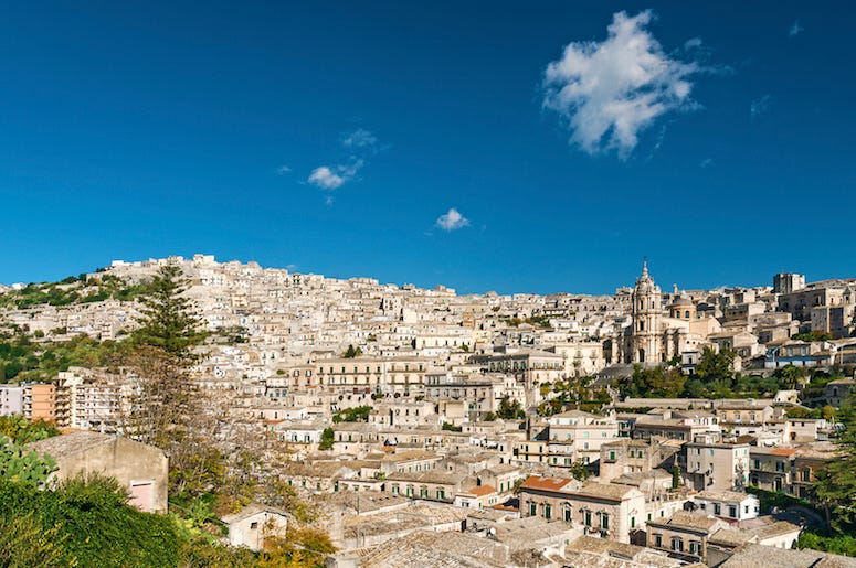 Italy, Sicily, Neighborhood, Traditional Houses Italy, Sicily, Neighborhood, Traditional Houses