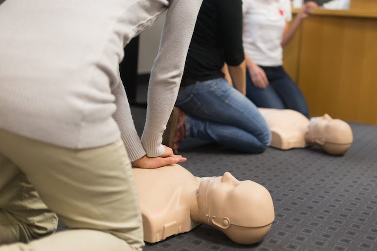 CPR, Class, Dummy, Chest Compression CPR, Class, Dummy, Chest Compression