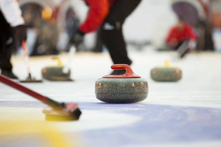 Curling, Stones, Ice, Broom, Sweeping Curling, Stones, Ice, Broom, Sweeping