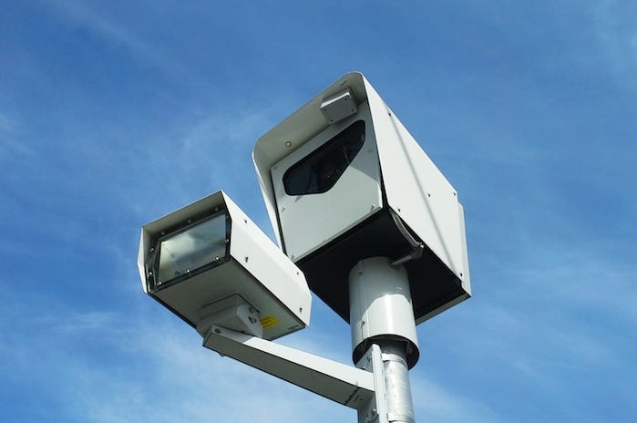 Speed Camera, Red Light Camera, Blue Sky Speed Camera, Red Light Camera, Blue Sky