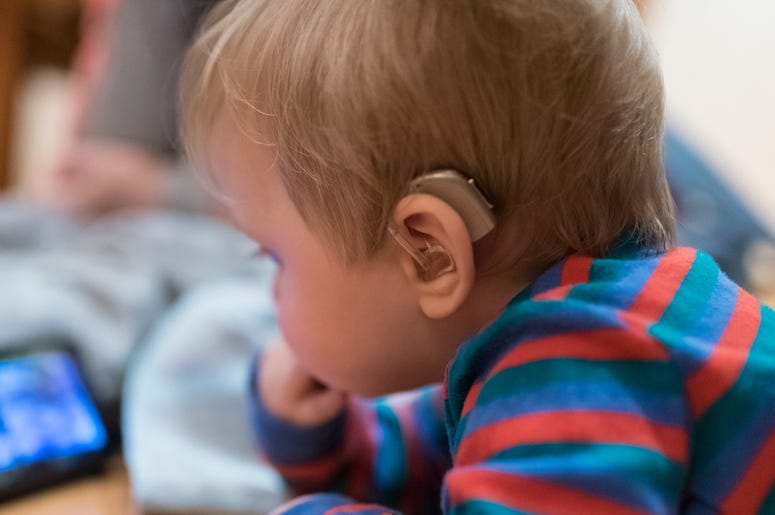 Deaf Baby, Hearing Aid Deaf Baby, Hearing Aid