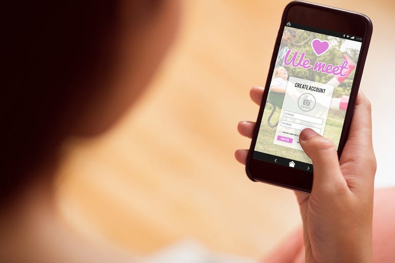 Woman, Dating App, Mobile Phone Woman, Dating App, Mobile Phone