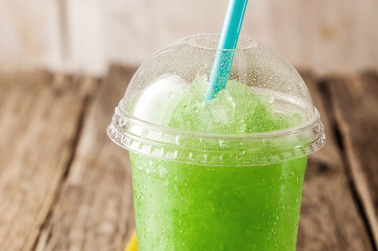 Green, Slush, Drink Green, Slush, Drink