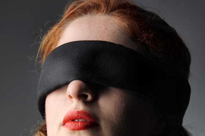 Portrait, Blindfolded, Woman, Redhead Portrait, Blindfolded, Woman, Redhead