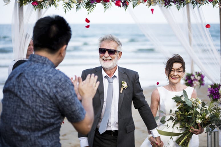 Senior Couple Getting Married