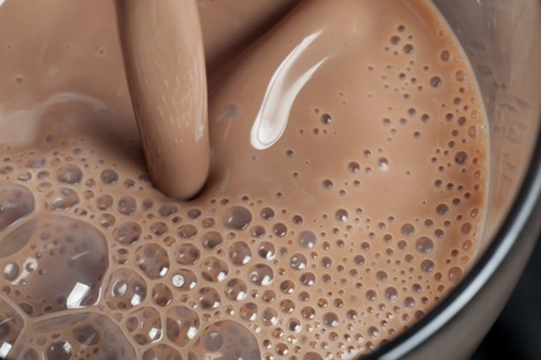 Pouring Chocolate Milk