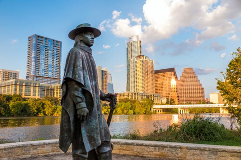Bronze Stevie Ray Vaughan Statue
