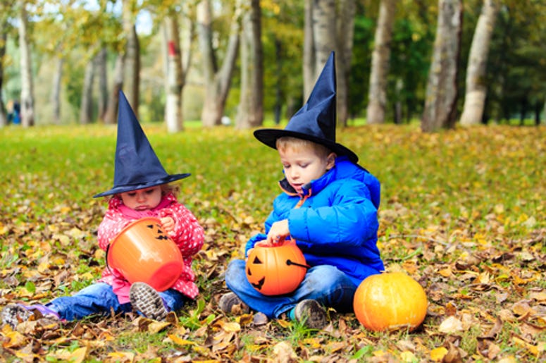 Kids in Witch Hats