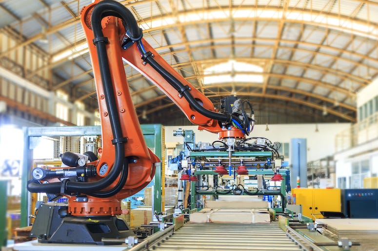 Industrial Robot, Factory, Warehouse, Pallet Industrial Robot, Factory, Warehouse, Pallet