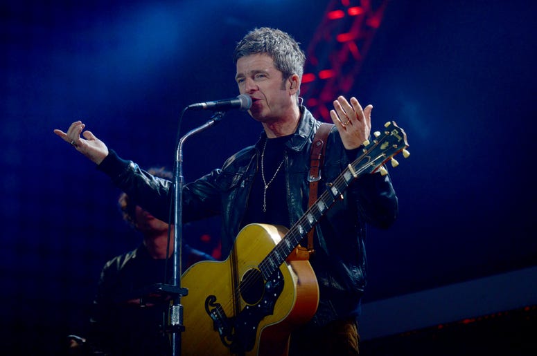 Noel Gallagher performs on stage Noel Gallagher performs on stage