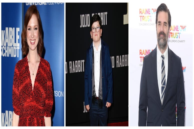 Ellie Kemper, Archie Yates & Rob Delaney Ellie Kemper, Archie Yates & Rob Delaney