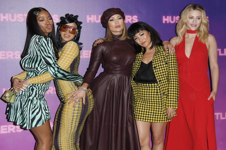 'Hustlers' Cast - Keke Palmer, Cardi B, Jennifer Lopez, Constance Wu, and Lili Reinhart 'Hustlers' Cast - Keke Palmer, Cardi B, Jennifer Lopez, Constance Wu, and Lili Reinhart