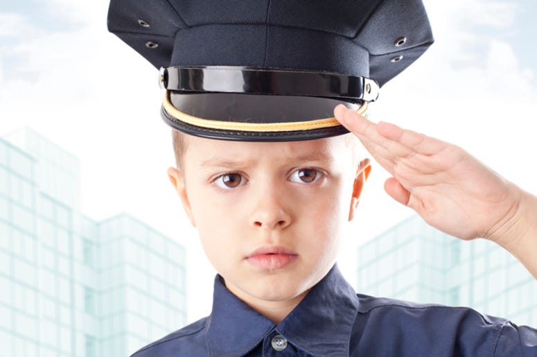 Child police officer Child police officer