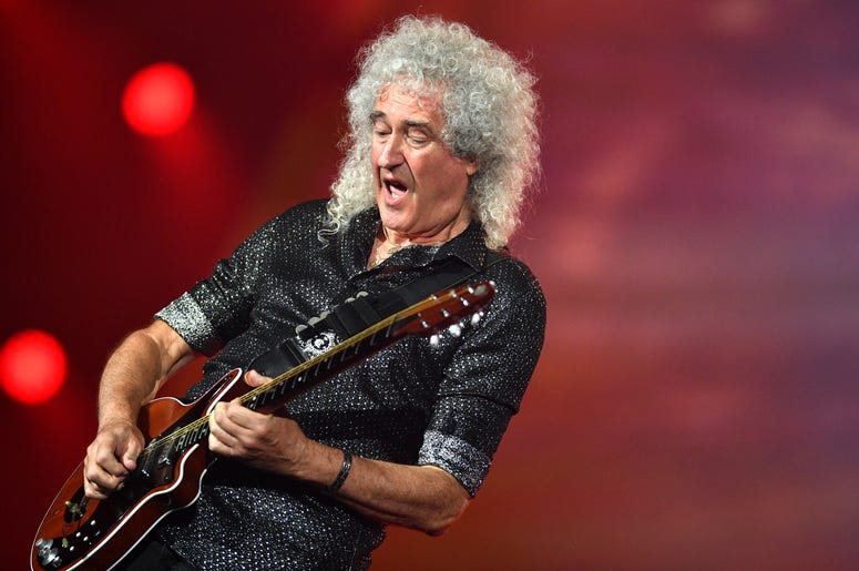 Lead guitarist Brian May of Queen Lead guitarist Brian May of Queen