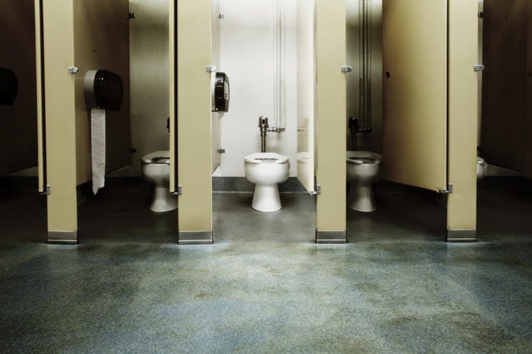 Kid Crawls Under Bathroom Stall Kid Crawls Under Bathroom Stall