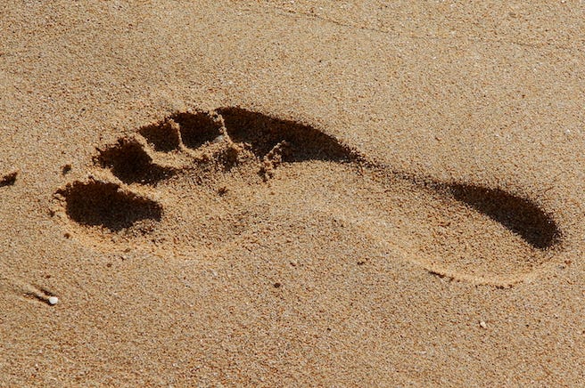 Foot, Footprint, Feet, Sand, Beach Foot, Footprint, Feet, Sand, Beach