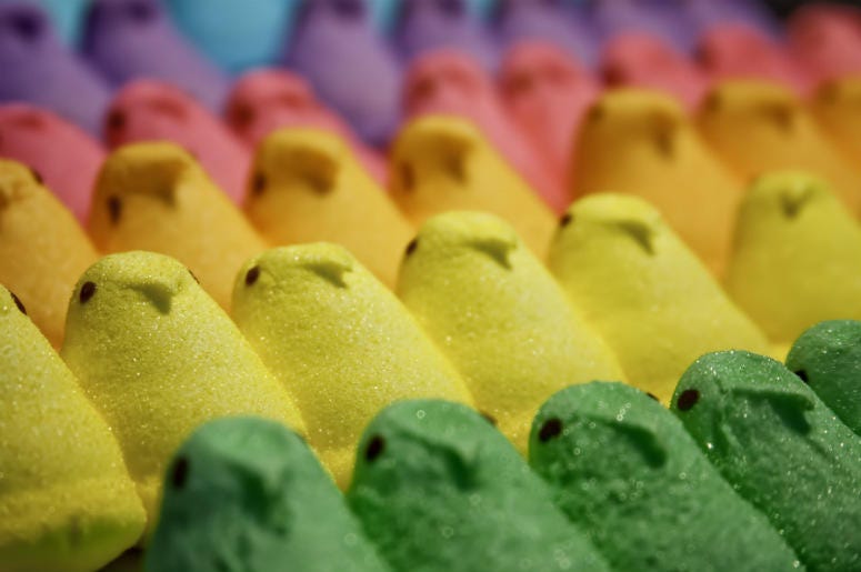 Assorted Peeps. 100.3 Jack FM,Beer,Brewery,Candy,Peeps,Easter,Local,Fort Worth,DFW,Glitter