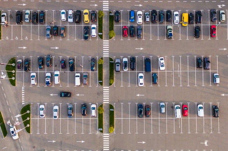 Birds eye view of parking lot Parking,Lot,Scam,Dallas,Deep Ellum,Police,DFW,Local,News,Video,Deep Ellum Arts Festival,100.3 Jack FM