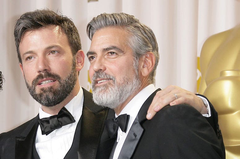 Ben Affleck, George Clooney, 85th Annual Academy Awards, Backstage, Winners Ben Affleck, George Clooney, 85th Annual Academy Awards, Backstage, Winners