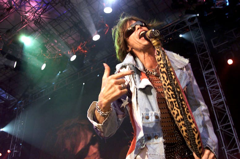 Steven Tyler, Aerosmith, Concert, Singing, Scarf Steven Tyler, Aerosmith, Concert, Singing, Scarf