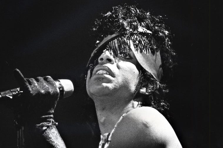 Prince, Singing, Holding Microphone Prince, Singing, Holding Microphone