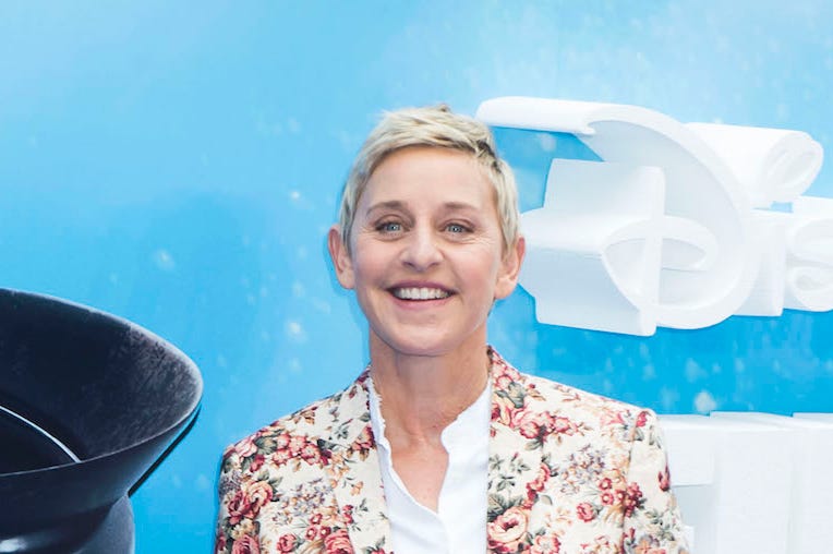 Ellen DeGeneres, Red Carpet, Smile, Floral Shirt Ellen DeGeneres, Red Carpet, Smile, Floral Shirt