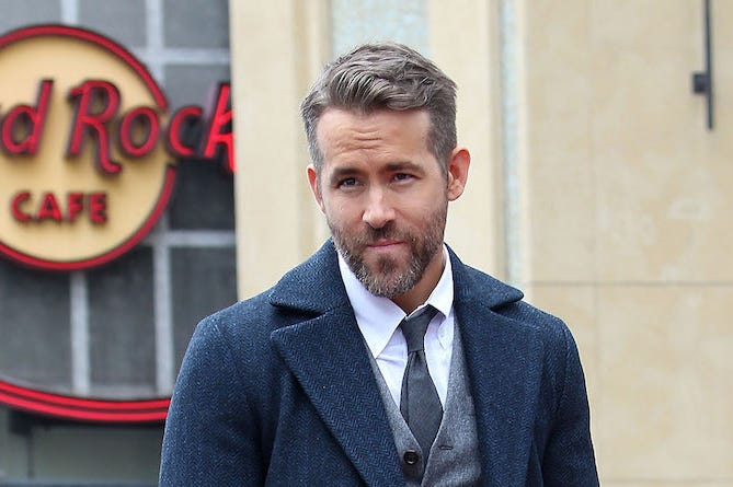Ryan Reynolds, Smirk, Suit Ryan Reynolds, Smirk, Suit