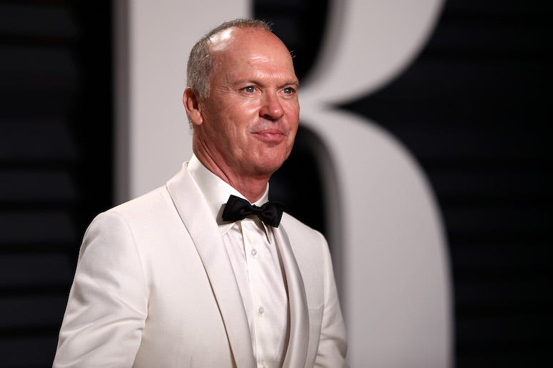 Michael Keaton, Red Carpet, White Suit Michael Keaton, Red Carpet, White Suit