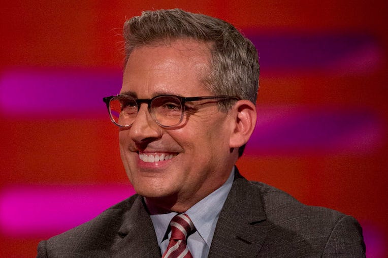 Steve Carell, Graham Norton Show, Suit, Smile, 2017 Steve Carell, Graham Norton Show, Suit, Smile, 2017