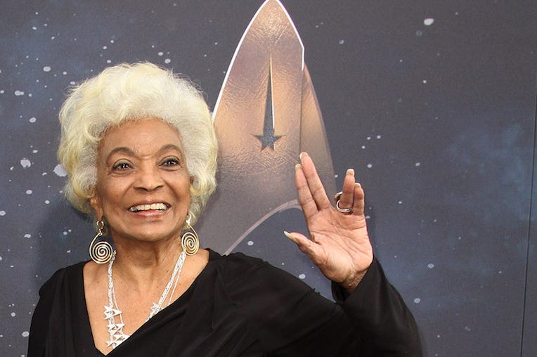 Star Trek, Nichelle Nichols, Lt Uhura, Smiling Star Trek, Nichelle Nichols, Lt Uhura, Smiling