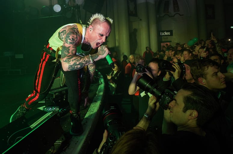 Keith Flint, The Prodigy, Concert, Stage, Singing, Brixton O2 Academy, London, 2017 Keith Flint, The Prodigy, Concert, Stage, Singing, Brixton O2 Academy, London, 2017