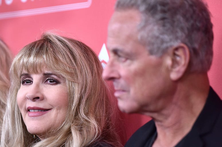 Stevie Nicks, Lindsey Buckingham, Fleewood Mac, Red Carpet, MusiCares Person of the Year, 2018 Stevie Nicks, Lindsey Buckingham, Fleewood Mac, Red Carpet, MusiCares Person of the Year, 2018