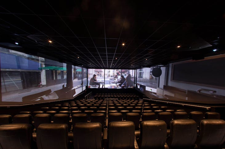 Movie Theater, ScreenX, Empty Movie Theater, ScreenX, Empty