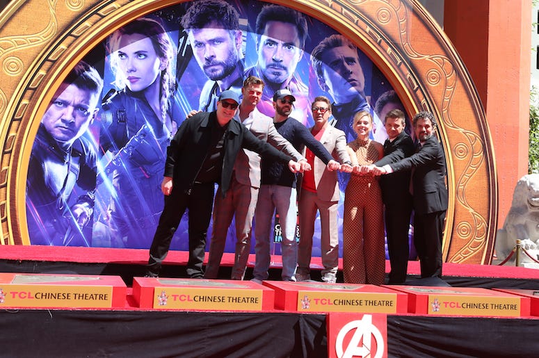 Avengers: Endgame, Handprint Ceremony, TCL Chinese Theatre, Kevin Feige, Chris Hemsworth, Chris Evans, Robert Downey Jr., Scarlett Johansson, Mark Ruffalo, Jeremy Renner Avengers: Endgame, Handprint Ceremony, TCL Chinese Theatre, Kevin Feige, Chris Hemsworth, Chris Evans, Robert Downey Jr., Scarlett Johansson, Mark Ruffalo, Jeremy Renner