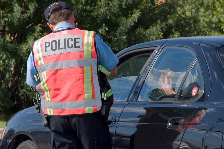 Police, Car, Pulled Over, Speeding Ticket Police, Car, Pulled Over, Speeding Ticket