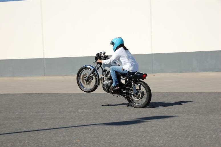 Motorcycle, Street, Road, Wheelie Motorcycle, Street, Road, Wheelie