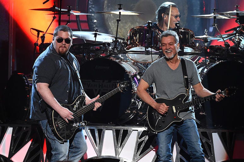 Eddie and Wolfgang Van Halen