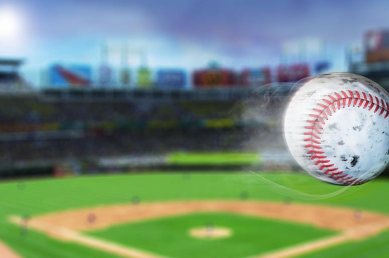Flying baseball