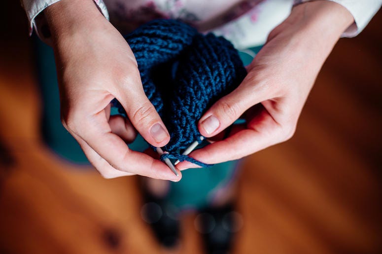 Woman, Hands, Knitting, Yarn, Needles, Wool Woman, Hands, Knitting, Yarn, Needles, Wool