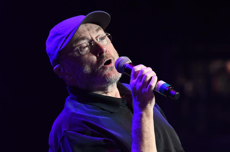 Phil Collins performs during the Little Dreams Foundation Benefit Gala Phil Collins performs during the Little Dreams Foundation Benefit Gala