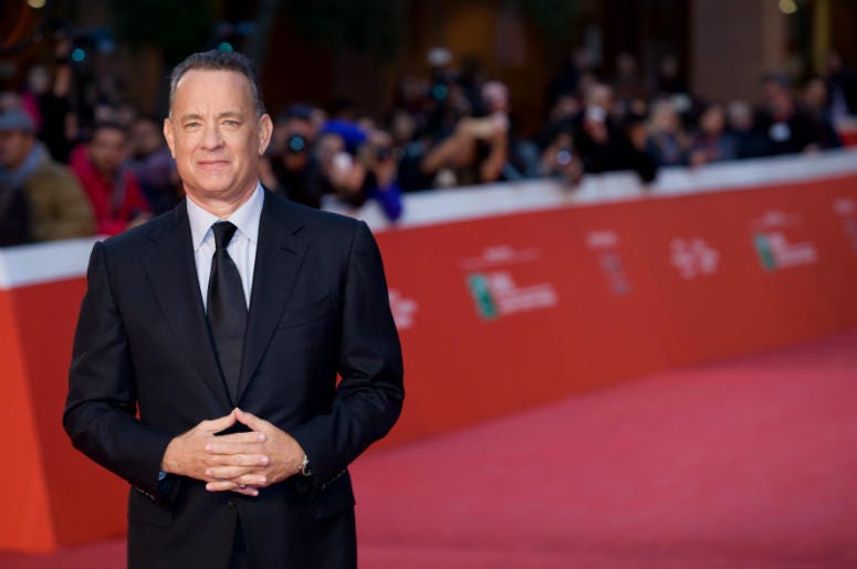 om Hanks on the red carpet for the Lifetime Achievement Award at the 2016 Rome Film Festival, Rome, Italy. Nine,Nine @ 9,Jack,100.3 Jack FM,List,July 9th,1987,Music