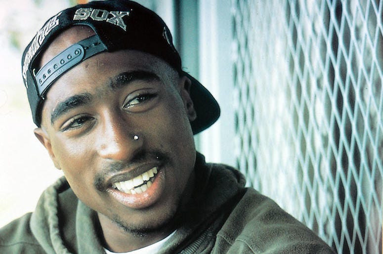 Tupac Shakur, Backwards Cap, Smiling Tupac Shakur, Backwards Cap, Smiling