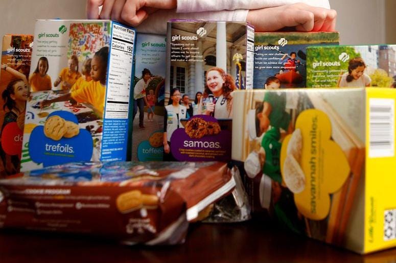 Girl Scouts, Cookies, Boxes Girl Scouts, Cookies, Boxes