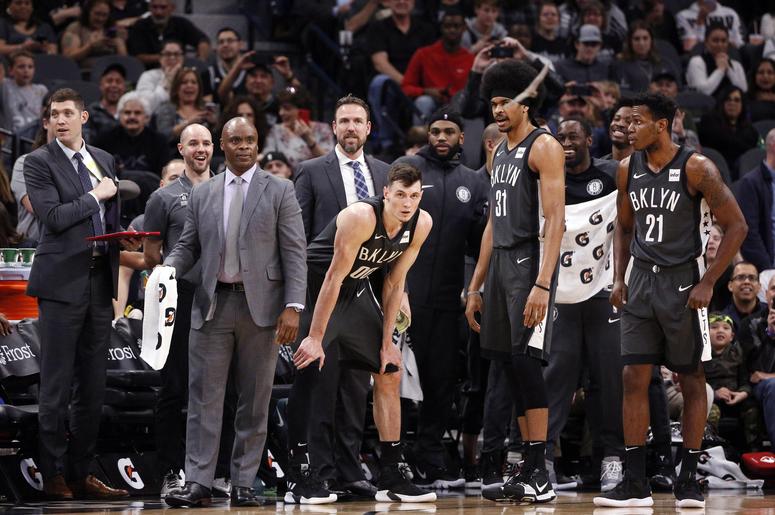 Brooklyn Nets looking at bats in San Antonio Brooklyn Nets looking at bats in San Antonio