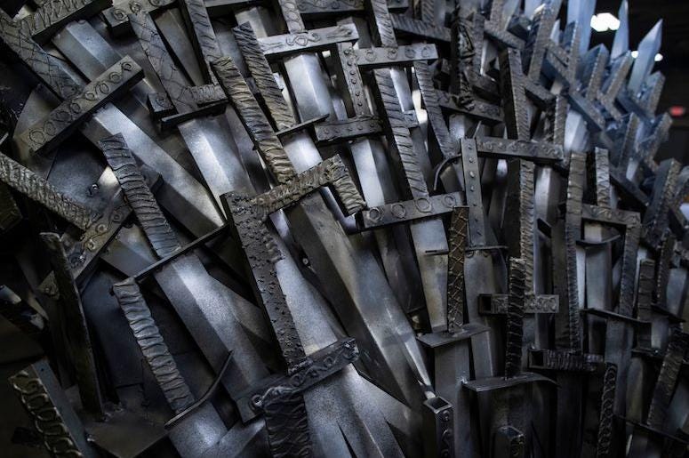 Game of Thrones, Iron Throne, Replica, Close Up, Swords Game of Thrones, Iron Throne, Replica, Close Up, Swords
