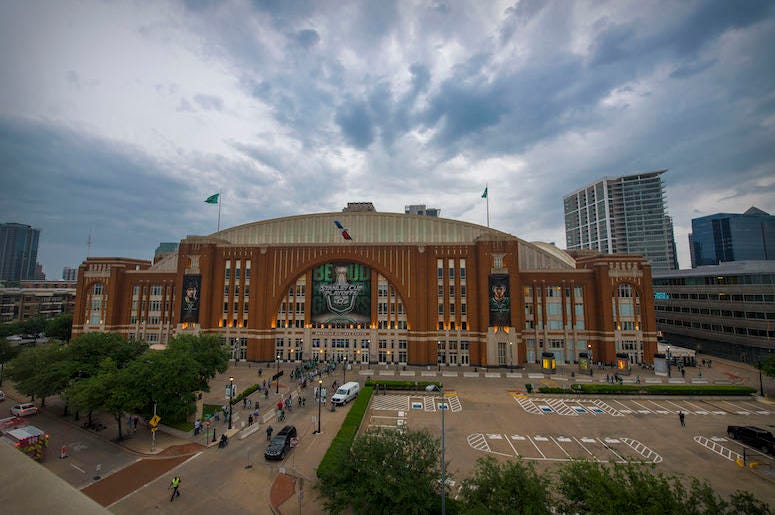 American Airlines Center, Exterior, Dallas Stars, Playoffs, 2019 American Airlines Center, Exterior, Dallas Stars, Playoffs, 2019