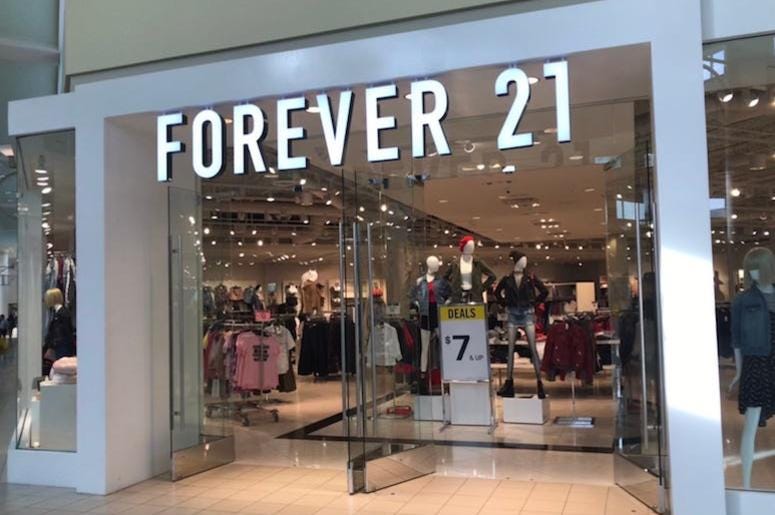 Forever 21, Storefront, Mall, 2019 Forever 21, Storefront, Mall, 2019