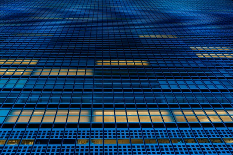 Blue building